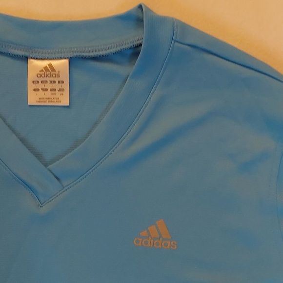 Adidas Reflective Bright Blue Athletic Top - Picture 2 of 7